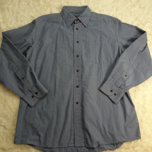 5.11 Tactical Blue Squares Snap Up Shirt Size Lg - Picture 1 of 5